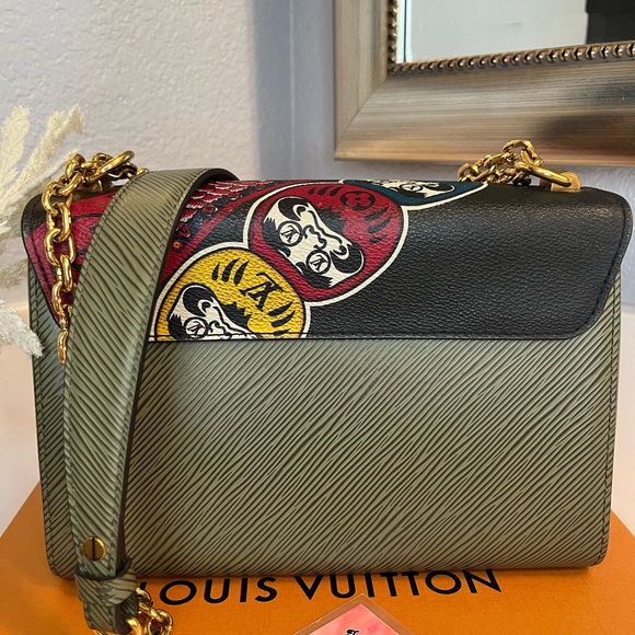 🎀 LOUIS VUITTON Epi Monogram Kabuki Twist Shoulder Bag MM Green - Picture 8 of 17